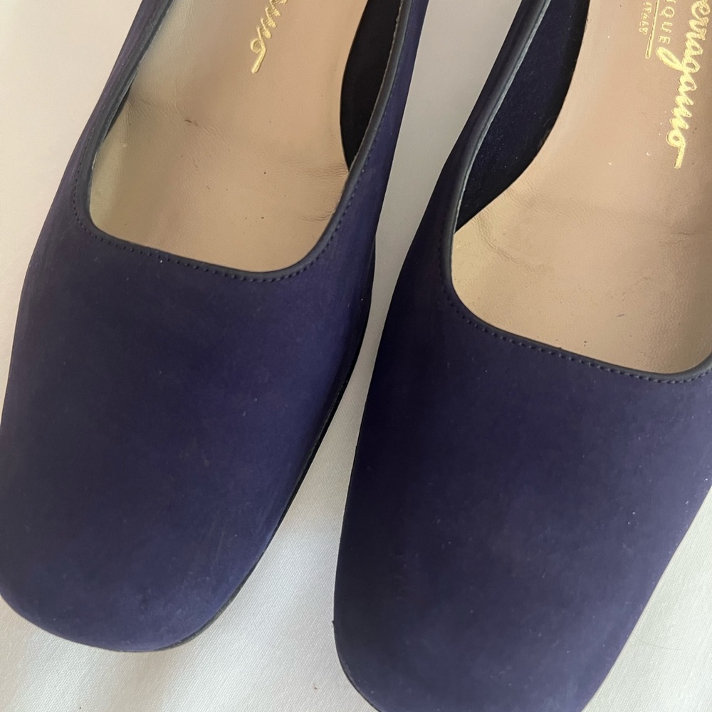 Salvatore Ferragamo Women's Dark Blue Flats